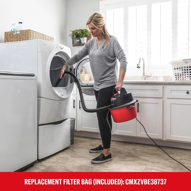 Alt view image 5 of 7 - CRAFTSMAN CMXEVBE17250 2.5 Gallon 2.5 Peak HP Wet Dry Shop Vacuum