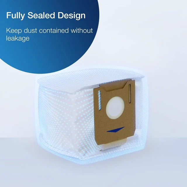 Alt view image 2 of 4 - ECOVACS Disposable Dust Bag, Works with N10 Plus/ N8 Pro Plus / T9 Plus Robot Vacuum and Mop Cleaner, up to 30 Days of Dirt and Debris, New