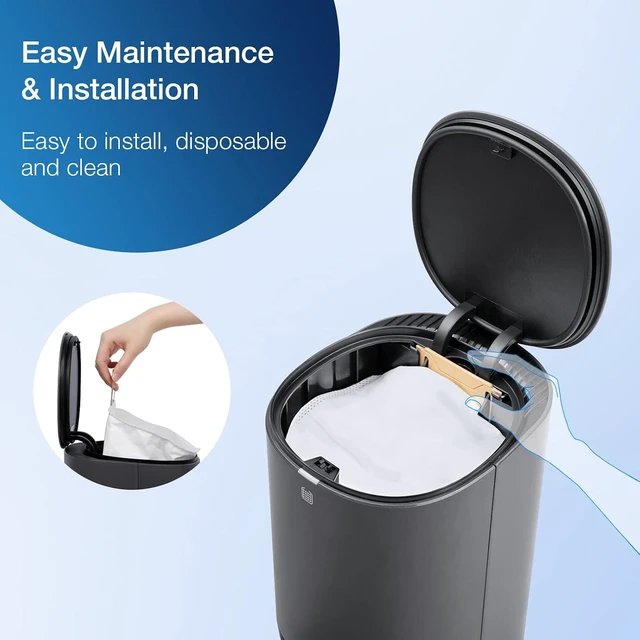 Alt view image 4 of 4 - ECOVACS Disposable Dust Bag, Works with N10 Plus/ N8 Pro Plus / T9 Plus Robot Vacuum and Mop Cleaner, up to 30 Days of Dirt and Debris, New