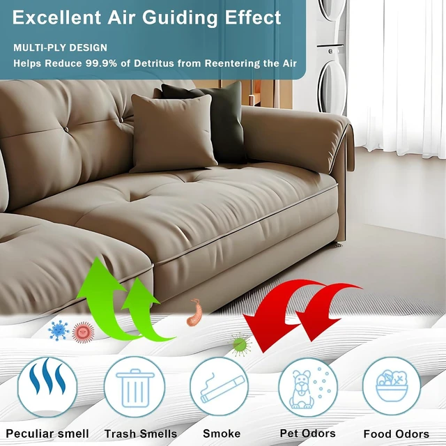 Alt view image 2 of 6 - Pymin 12Pack TU/CO Vacuum Hoover Bags 4 Exhaust Filters for Guard L1/M1/S1