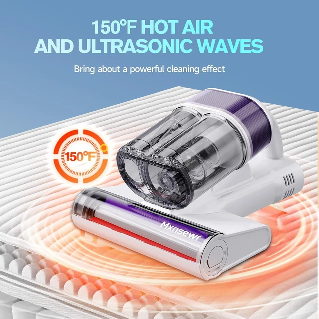 Alt view image 6 of 7 - Mattress Vacuum Cleaner, Bed Vacuum with 18Kpa Suction & 253.7nm UV-C Light