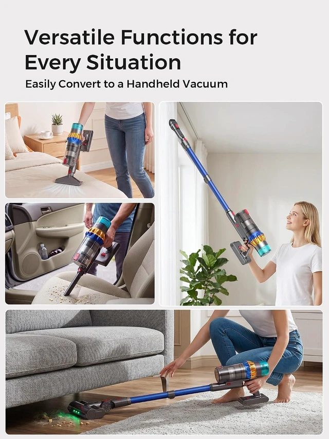 Alt view image 6 of 7 - Smart Cordless Vacuum Cleaner, 650W 60KPa 75Min Vacuum Cleaner for Home