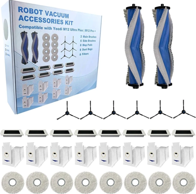 Main image of 32PCS Bulk Value Pack Replacement Parts Accessories for Yeedi M12 Pro Plus