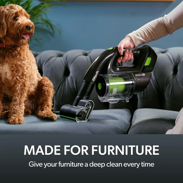 Alt view image 6 of 7 - Gtech AirRam 2 K9 and Multi MK2 K9 Cordless Vacuum Cleaner Bundle - Includes the AirRam Upright and the MK2 Portable Handheld - Rechargeable 22V Lithium Ion Battery - Perfect for Stubborn Pet Hair
