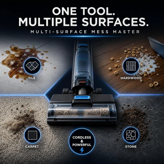 Alt view image 7 of 7 - Replacement Parts Kit for Bissell Crosswave Omniforce Edge, Multi-Surface Hard Floor Cleaner, Includes 3 H13 Filters, 3 Brush Rolls, 1 Clean Brush, Compare to Part 1640897,1640066