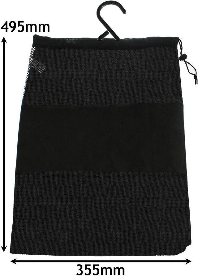 Alt view image 3 of 6 - SPARES2GO Universal Drawstring Vacuum Cleaner Accessories Parts Tool Storage Bag, Black, 495mm (H) x 355mm (W), Modern