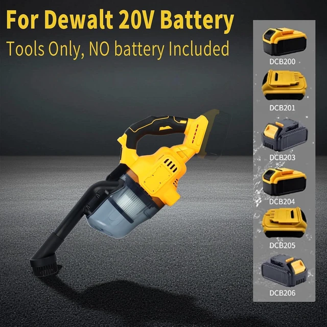 Alt view image 2 of 5 - Cordless Vacuum Compatible with Dewalt 20V Battery, Handheld Vacuum Cleaner ith 2 Washable HEPA Filters, Brushless Vacuum for Wood Floor, Carpet, Car Cleaning (Battery Not Included)