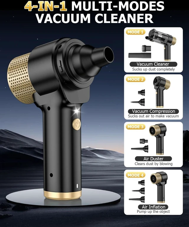 Alt view image 4 of 7 - AHNR Handheld Car Vacuum Portable Cordless, 16000PA Hand Vacuum Cleaner
