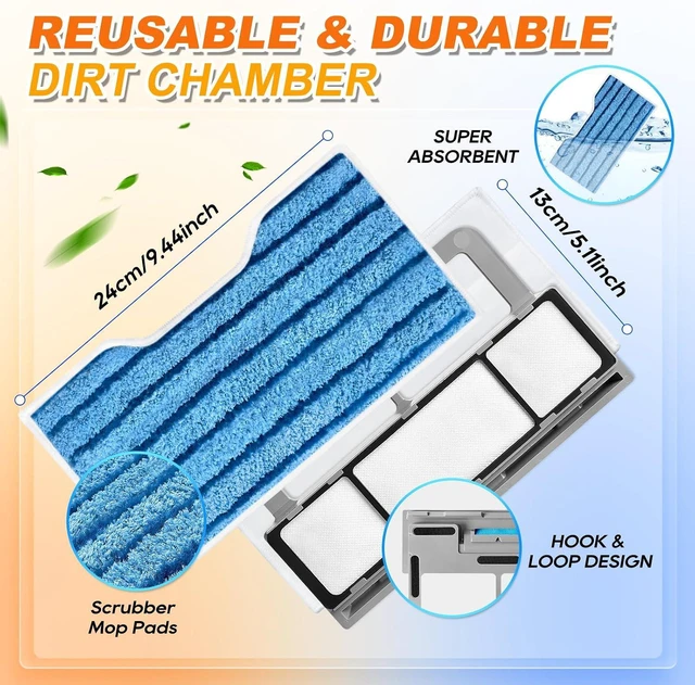 Alt view image 3 of 4 - Reusable Replacement Pads Compatible with Shark Vac Pad VM252 VM251 VM200