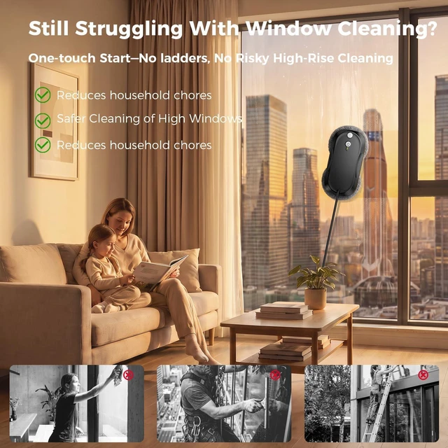 Alt view image 4 of 7 - KKI Window Cleaning Robot,Dual Spray,for High-Rise Windows Inside Outside