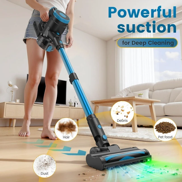 Alt view image 2 of 7 - Zefiro Cordless Vacuum Cleaner, 580W 55kPa Stick Vacuum