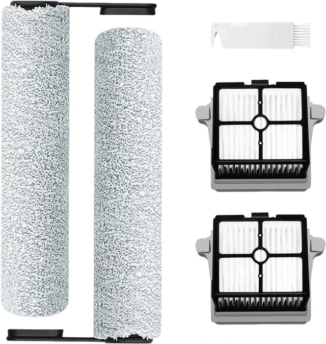 Main image of Replacement HEPA Assembly and Brush Roller Set for Tineco Floor ONE S6/S7 Pro Cordless Wet Dry Vacuum Cleaner (2 Roller+2 Filters)