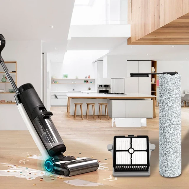 Alt view image 7 of 7 - Replacement HEPA Assembly and Brush Roller Set for Tineco Floor ONE S6/S7 Pro Cordless Wet Dry Vacuum Cleaner (2 Roller+2 Filters)