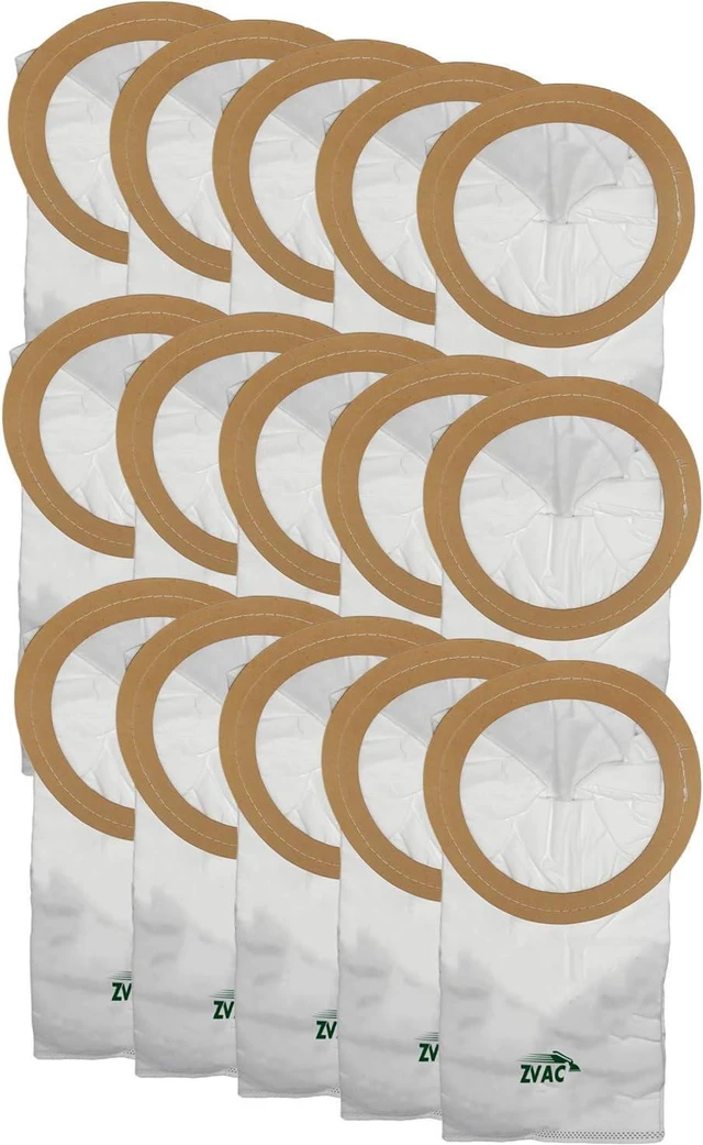 Main image of Replacement ProTeam Vacuum Bags - Compatible with Generic ProTeam Coach Vac, Mega Vac & Super Coach Vac Backpack Vacuums - Premium Cloth Filtration, Replaces Part #100331-15-Pack