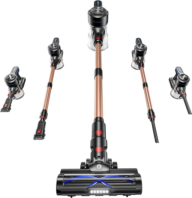 Main image of NADALY Cordless Vacuum Cleaner, 580W 50KPa Self-Standing Stick Vacuum with 65-Min Runtime, Anti-Tangle Brush, 1.8L Large Dust Cup, Lightweight Vacuum Cleaners for Home Hardwood Floor Carpet Pet Hair