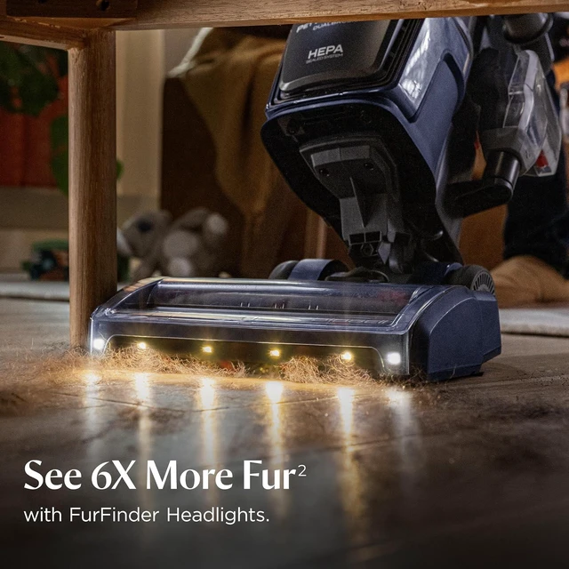 Alt view image 6 of 7 - Bissell Pet Hair Eraser DualBrush Upright Vacuum with Two Brush Rolls, DualBrush Self-Cleaning Technology, HEPA Sealed Allergen System, Bright FurFinder Headlights, Lift-Off Pod, 42946