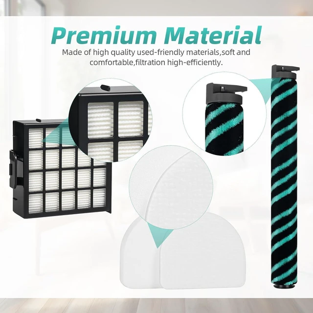 Alt view image 4 of 7 - AZ4002 AZ4000 AZ4000C Filter Roller Kit Compatible with Shark PowerDetect