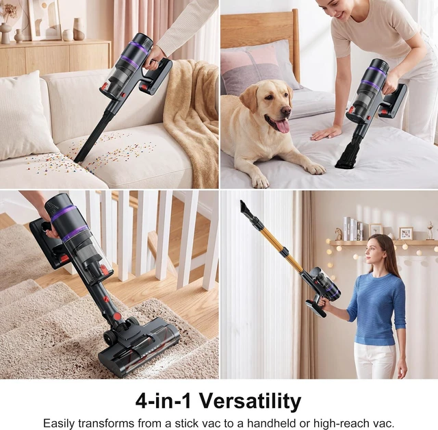 Alt view image 5 of 7 - Cordless Vacuum Cleaner, Lightweight Stick Vacuum with 50Kpa Suction