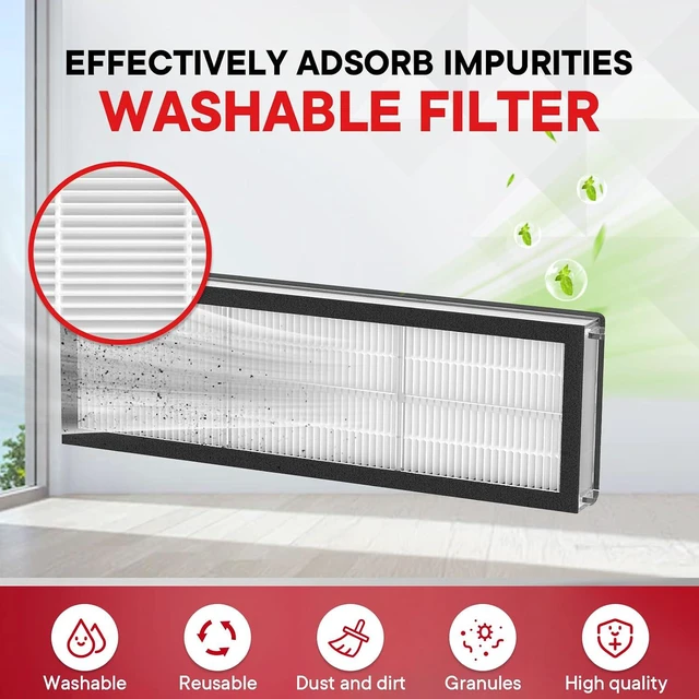 Alt view image 6 of 7 - 32 Pcs Accessories Compatible with Roborock Qrevo S/Qrevo Plus/Qrevo MaxV/Qrevo Pro Vacuum Cleaner,2 Main Brushes,8 Side Brushes&Mop Pads+6 Filters&Bags,1 Cleaning Brush 1 Screwdriver