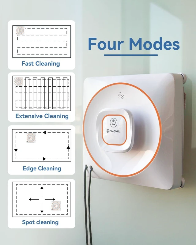 Alt view image 5 of 7 - 8000Pa Anti-Fall Window Cleaner Robot Auto Spray for High Rise Glass