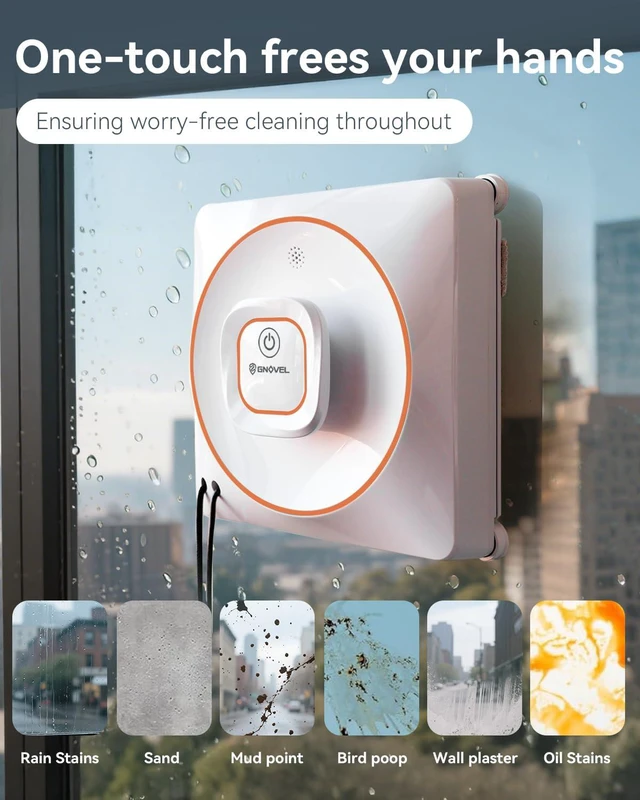 Alt view image 6 of 7 - 8000Pa Anti-Fall Window Cleaner Robot Auto Spray for High Rise Glass