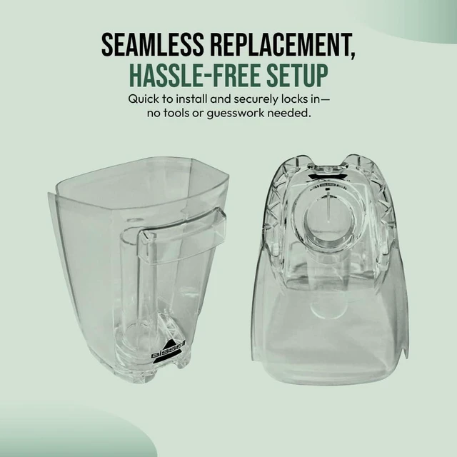 Alt view image 4 of 5 - Selgo Replacement Dirty Tank for Bissell CrossWave HydroSteam Vacuum Cleaners - Fits Model 35151, 3515, 35152, and 3518, Clear