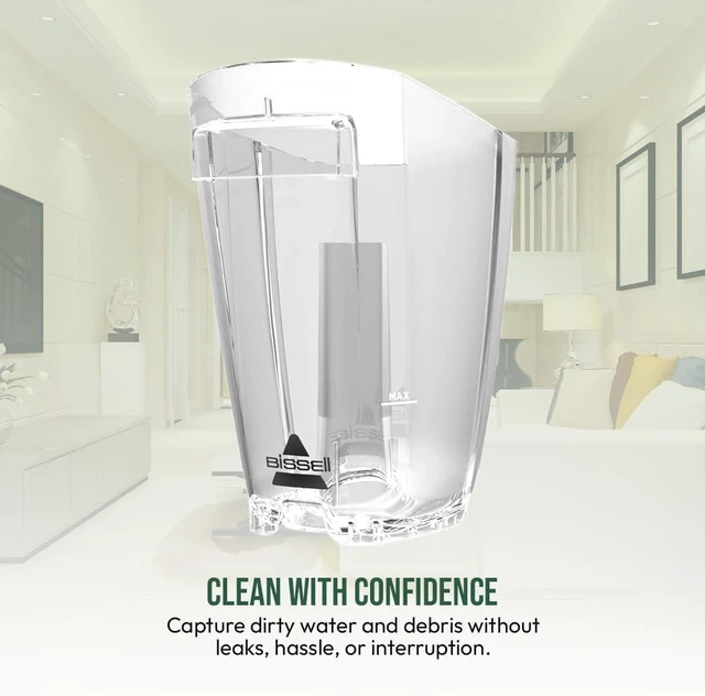 Alt view image 5 of 5 - Selgo Replacement Dirty Tank for Bissell CrossWave HydroSteam Vacuum Cleaners - Fits Model 35151, 3515, 35152, and 3518, Clear