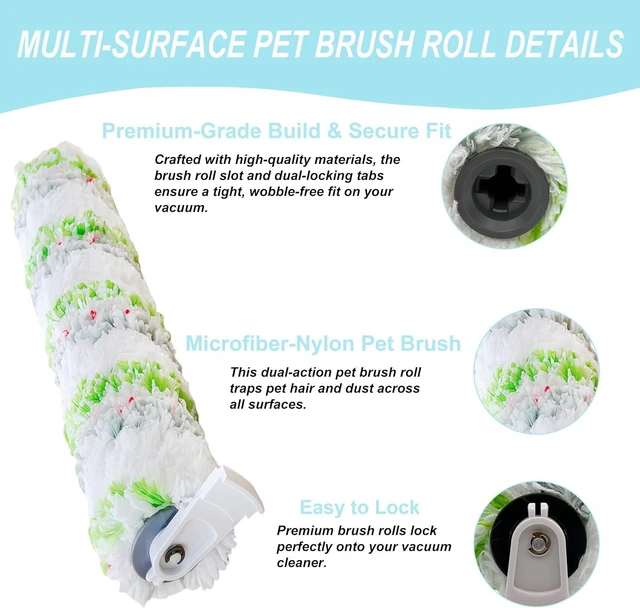 Alt view image 3 of 7 - Brush Rolls and Filters Replacement for Bissell CrossWave 2554 & HydroSteam