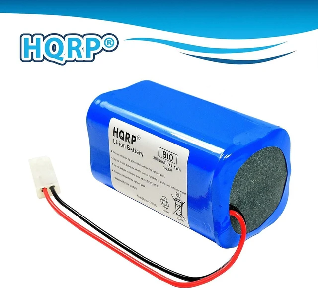 Alt view image 2 of 6 - HQRP Battery ompatible with BOBSWEEP Bob Standard, Bob PetHair, Junior WJ540011, Pet Hair Plus 2.0 WPP56002 Robotic Robot Vac Vacuum Cleaner