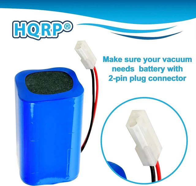 Alt view image 3 of 6 - HQRP Battery ompatible with BOBSWEEP Bob Standard, Bob PetHair, Junior WJ540011, Pet Hair Plus 2.0 WPP56002 Robotic Robot Vac Vacuum Cleaner