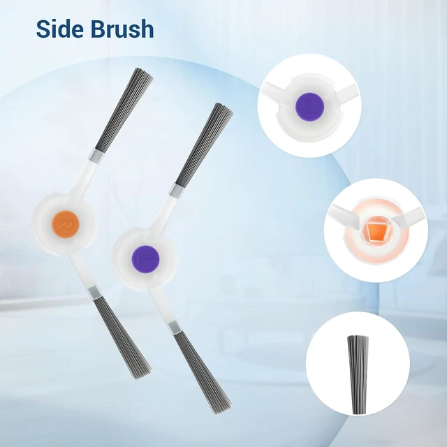 Alt view image 7 of 7 - 20Pcs Replacement Parts for Narwal Freo X Ultra Accessories Robot Vacuum Cleaner Spare Kit, 1 Main Roller Brush, 4 Hepa Filters, 4 Mop Pads, 4 Dust Bags, 6 Side Brush,1 Clean Tool