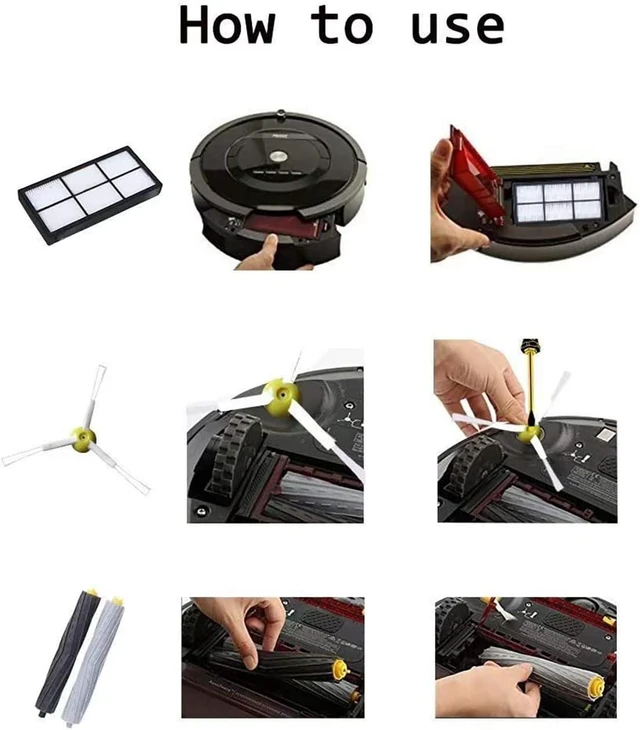 Alt view image 6 of 6 - 29 Pack Replacement Parts for iRobot Roomba 800 900 Series