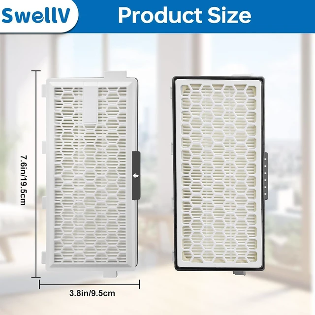 Alt view image 5 of 6 - 3 Pack SF-HA 50 Replacement Filter Compatible with Miele AirClean