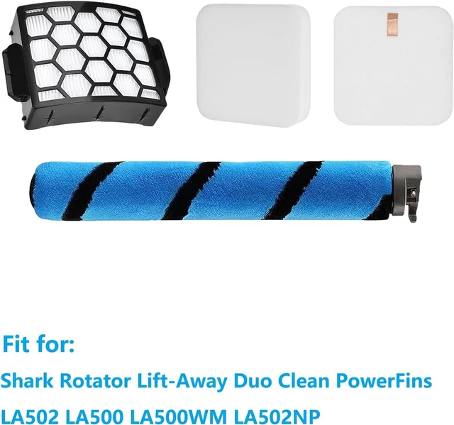 Alt view image 2 of 5 - HEPA Filter Brush Roller Accessories Compatible with Shark Rotator Lift-Away Duo Clean PowerFins LA502 LA500 LA500WM LA502NP Upright Vacuum Cleaner Replacement Parts XHF320 XFFK320 1483FC200