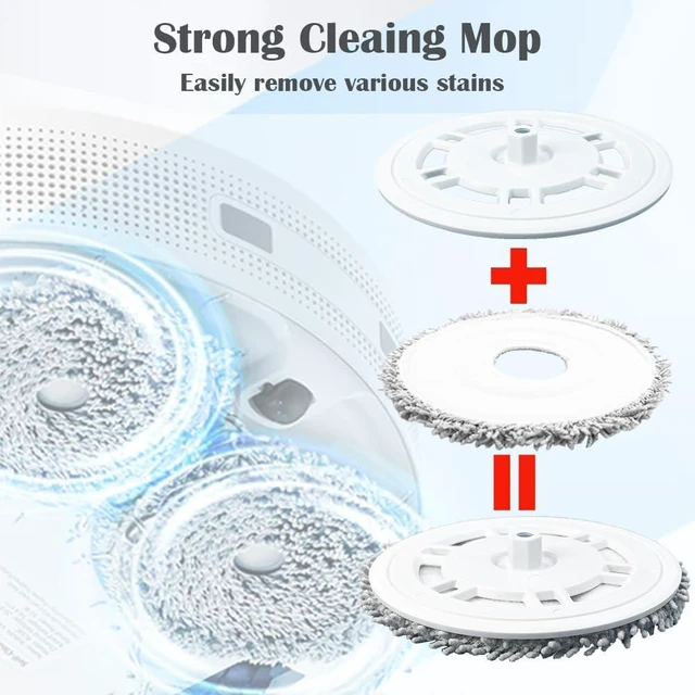 Alt view image 4 of 6 - Ytaland 2 Pack Replacement Mop Pads Holder for Ecovacs Deebot T30 Pro Omni/T30 Omni/T30S/T30S Combo Robot Vacuum Cleaner Accessories, Washable Mopping Pad