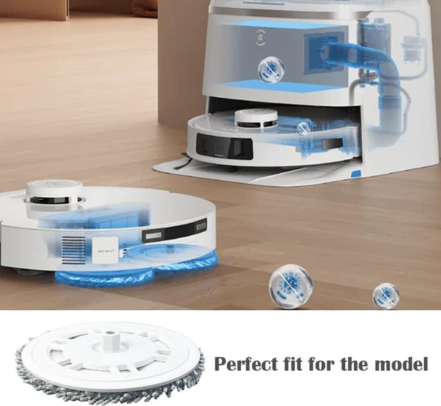 Alt view image 6 of 6 - Ytaland 2 Pack Replacement Mop Pads Holder for Ecovacs Deebot T30 Pro Omni/T30 Omni/T30S/T30S Combo Robot Vacuum Cleaner Accessories, Washable Mopping Pad