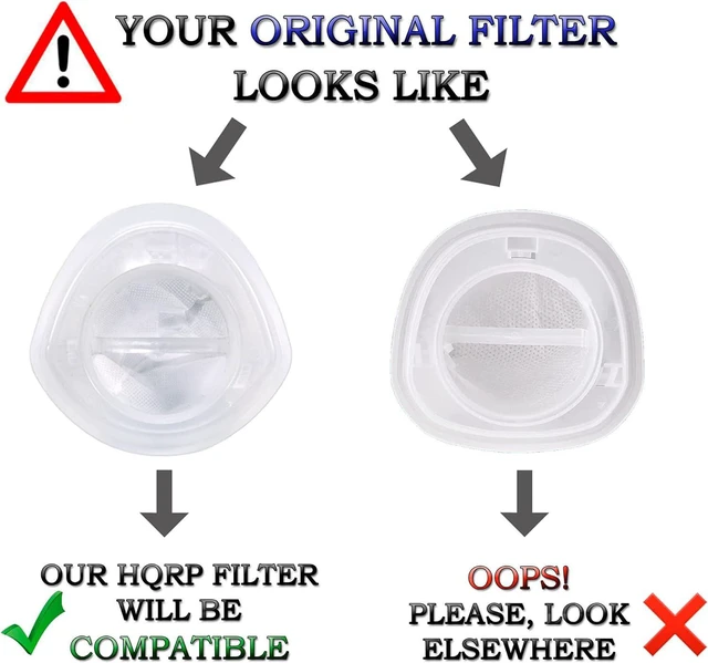 Alt view image 3 of 7 - HQRP 10-pack Filter compatible with Black+Decker HNV115B, HNV115J, HNV215B, HNV220B series Hand Vac Vacuum Cleaners, EVF100 Replacement