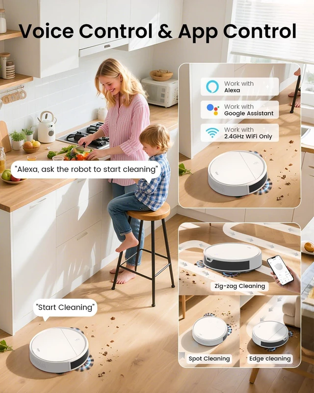 Alt view image 7 of 7 - OKP K5 Ultra Robot Vacuum and Mop Combo,2.9 inch Small Robot Vacuum with ToF LiDAR Navigation,170Min Runtime,PSD Obstacle Avoidance,Automatic Charging,WiFi/App/Alexa Control, for Pet Hair and Home