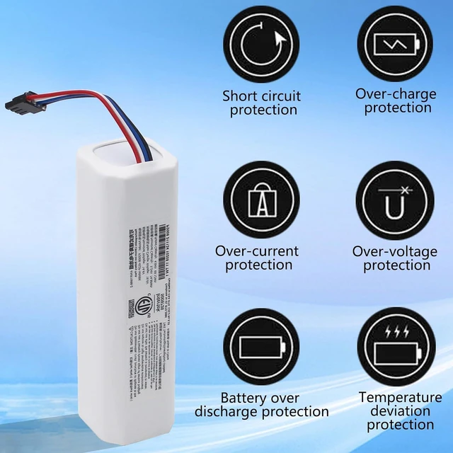 Alt view image 4 of 7 - Original P2008-4S2P-MMBK Battery Accessories for Dreame F9/D9/D9 Pro/D9 Max/L10 Pro/Z10 Pro/Dreame L10S Ultra Vacuum Cleaner 14.4V 5200mAh
