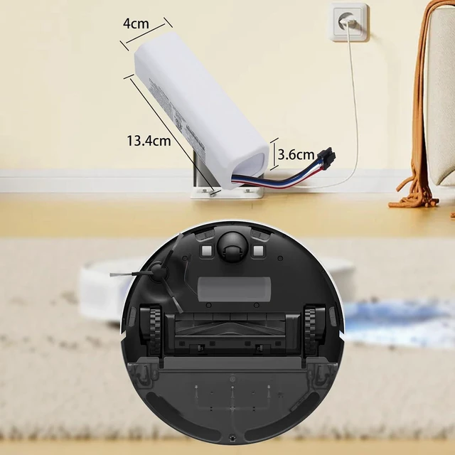 Alt view image 6 of 7 - Original P2008-4S2P-MMBK Battery Accessories for Dreame F9/D9/D9 Pro/D9 Max/L10 Pro/Z10 Pro/Dreame L10S Ultra Vacuum Cleaner 14.4V 5200mAh
