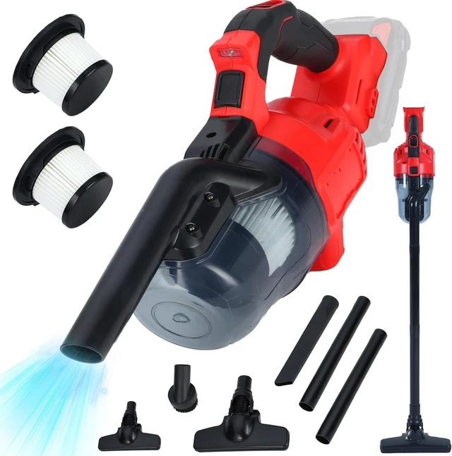 Main image of Cordless Vacuum Compatible with Milwaukee 18V Battery, Handheld Vacuum Cleaner ith 2 Washable HEPA Filters, Brushless Vacuum for Wood Floor, Carpet, Car Cleaning (Battery Not Included)