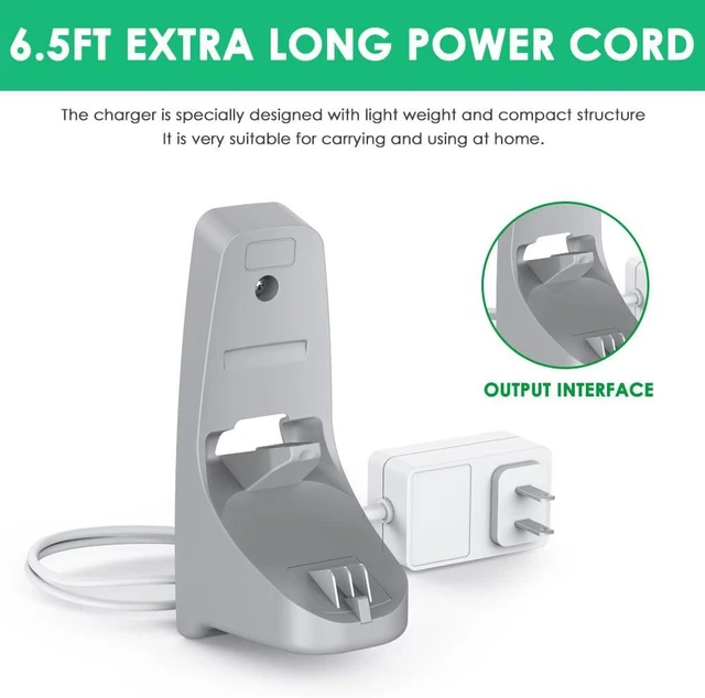 Alt view image 4 of 7 - for Black and Decker Charger Base, Mrgru Replacement Charger for HNVC215B12AEV HNVC215B10 Compatible with Black and Decker Dustbuster Handheld Cordless Vacuum Cleaner P/N N598005 / N614790
