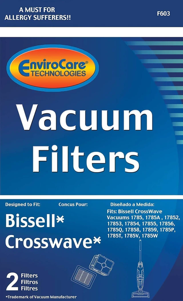 Alt view image 3 of 4 - EnviroCare Replacement HEPA Vacuum Cleaner Filters made to fit Bissell Crosswave Series. 2 Filters