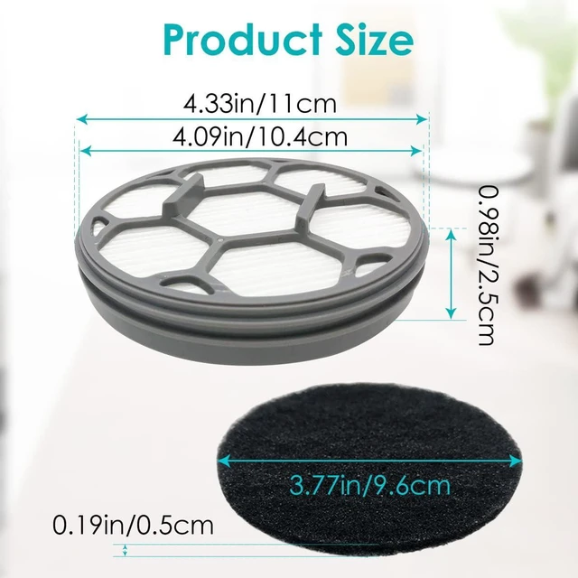 Alt view image 4 of 7 - Hepa Filter Sponge Replacement Accessories for Neakasa/Neabot P1 Pro Pet Grooming Kit & Vacuum(2 Hepa Filters+4 Sponges)