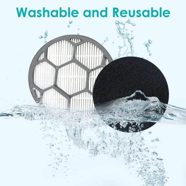 Alt view image 5 of 7 - Hepa Filter Sponge Replacement Accessories for Neakasa/Neabot P1 Pro Pet Grooming Kit & Vacuum(2 Hepa Filters+4 Sponges)