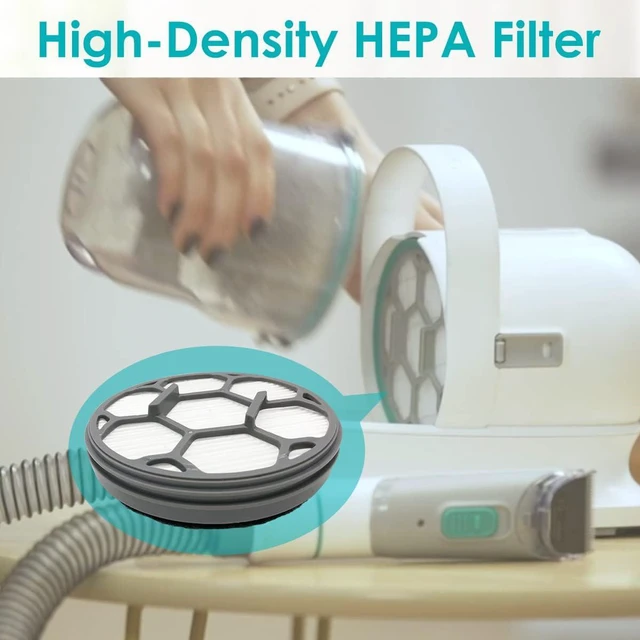 Alt view image 6 of 7 - Hepa Filter Sponge Replacement Accessories for Neakasa/Neabot P1 Pro Pet Grooming Kit & Vacuum(2 Hepa Filters+4 Sponges)