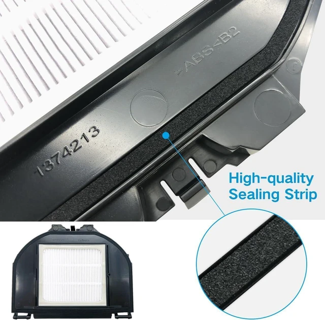 Alt view image 2 of 7 - Vacuum Gasket In Hepa Filters Side Brush Compatible With Shark RV2310/RV2310AE Washable Robot Replacement Part (4 Hepa Filter)