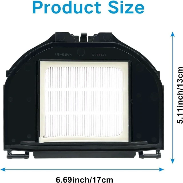 Alt view image 3 of 7 - Vacuum Gasket In Hepa Filters Side Brush Compatible With Shark RV2310/RV2310AE Washable Robot Replacement Part (4 Hepa Filter)