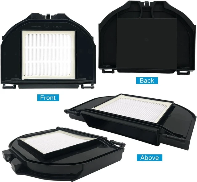 Alt view image 5 of 7 - Vacuum Gasket In Hepa Filters Side Brush Compatible With Shark RV2310/RV2310AE Washable Robot Replacement Part (4 Hepa Filter)