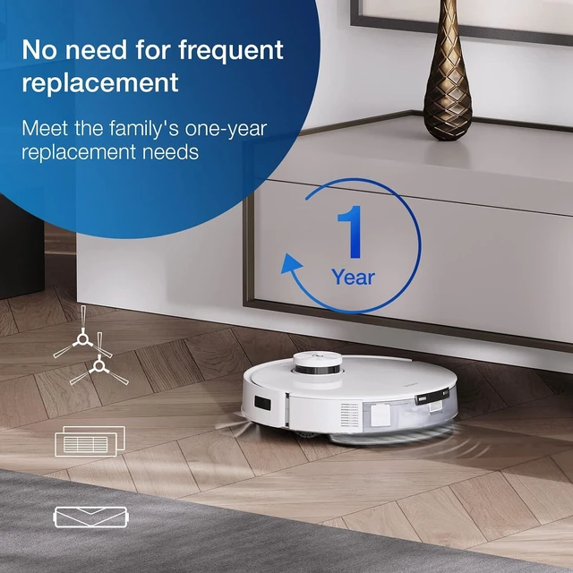 Alt view image 5 of 6 - ECOVACS Deebot Accessory Pack (Replacement Brushes and Filters) for Deebot T20 Omni Robot Vacuum and mop Cleaner